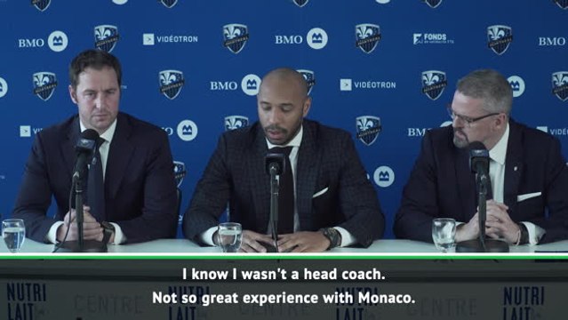 New Montreal coach Thierry Henry has learnt from Monaco failure
