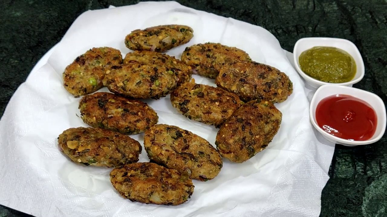 Hare chane ke kabab _ हरे चने से बनाये क्रिस्पी ओर हैल्दी कबाब वो भी एक चम्मच ऑयल से आसानी से