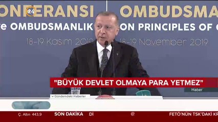 Başkan Erdoğan: Petrol değil, insanlık peşindeyiz