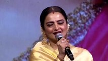 Rekha Strong Warning To Nagarjuna About (Telugu)