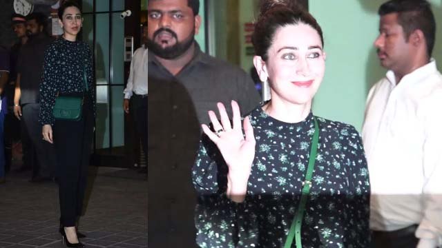 Karisma Kapoor looks elegant at Arpita & Aayush wedding anniversary party | FilmiBeat