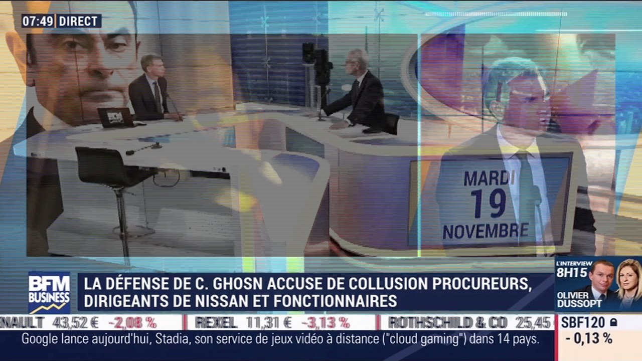 Jean-Yves Le Borgne, avocat de Carlos Ghosn: La défense de Carlos Ghosn accuse de collusion procureurs, dirigeants de Nissan et fonctionnaires - 19/11