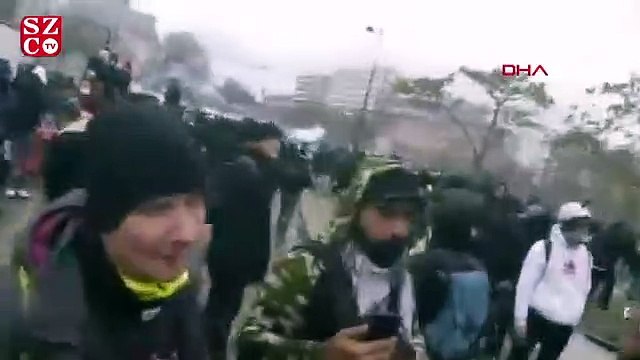 Biber gazı kapsülü gözüne isabet etti