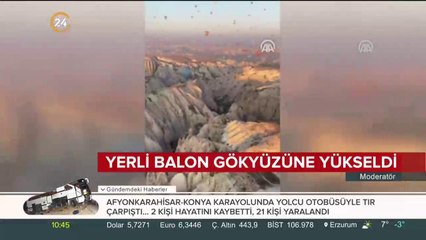 Gökyüzüne yükseldi