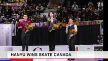 2019.10.27 - NHK NewsLine - Hanyu wins Skate Canada (NHK World TV)