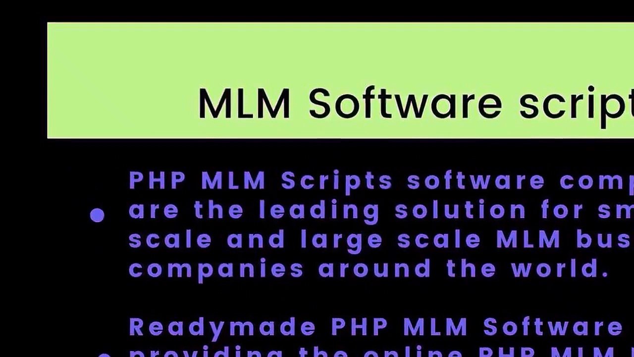 MLM Software | PHP MLM Binary Script | PHP MLM...