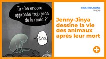 Jenny-Jinya dessine la vie des animaux après leur mort