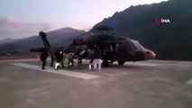 Kara Kuvvetlerine ait helikopter hamile kadın için havalandı