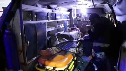 İdlib'de füze isabet eden kampta yaralananlar Türkiye'ye getiriliyor (2)