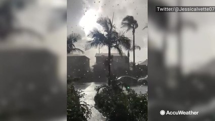 Hail and rain pummel Culver City