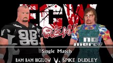 ECW Barely Legal Mod Matches Bam Bam Bigelow vs Spike Dudley