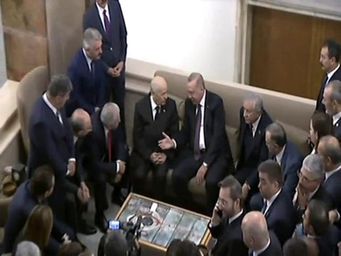 Cumhurbaşkanı Erdoğan, MHP lideri Bahçeli ile görüştü