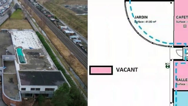 A louer - Bureau - Villeneuve (1844) - 555m²