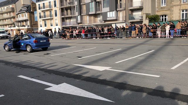 Saint-Malo. Un crash test pour sensibiliser à la sécurité routière