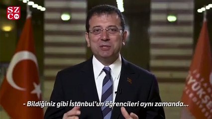İmamoğlu’ndan öğrencilere ‘nakit yardım’ müjdesi