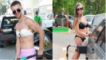 This Petrol Pump offered free fuel to people wearing Bikinis