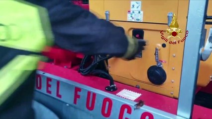Modena - Maltempo, in azione i Vigili del Fuoco (18.11.19)