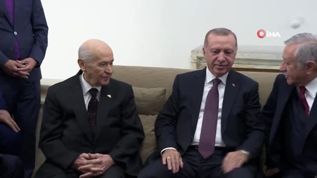 Cumhurbaşkanı Erdoğan, MHP lideri Bahçeli ile görüştü
