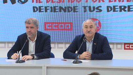 UGT y CC.OO. en rueda de prensa