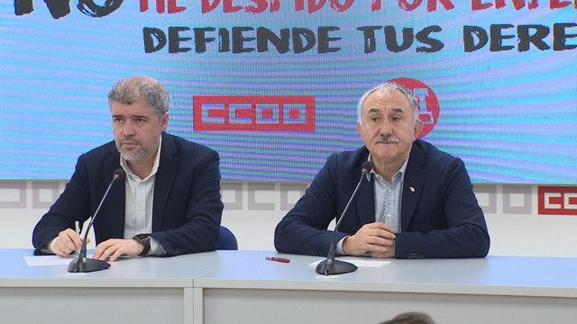 UGT y CC.OO. en rueda de prensa