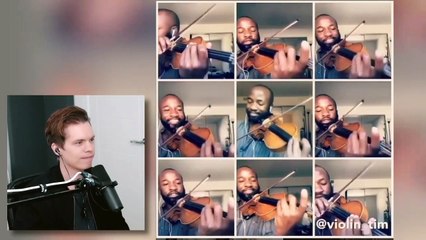 This guy Is too good at Violin and singing (NOT OK)