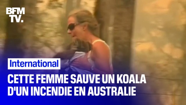 En Australie, cette femme a sauvé un koala qui s’est retrouvé piégé dans un feu de brousse