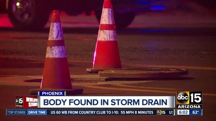 Body recovered from storm drain