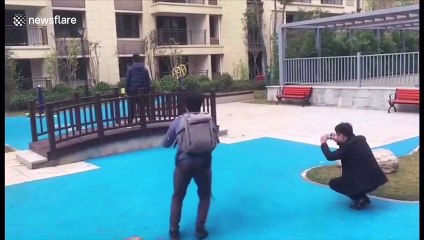 Synthetic 'fake lake' built by real estate developers in China causes controversy amongst residents