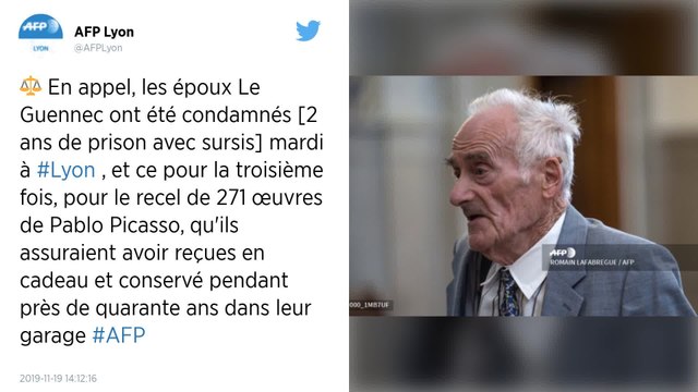 Recel d’œuvres de Picasso : peine à nouveau confirmée pour l’ex-électricien et sa femme