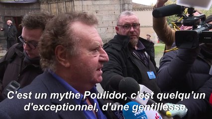 Amis, champions et anonymes au dernier hommage à Raymond Poulidor