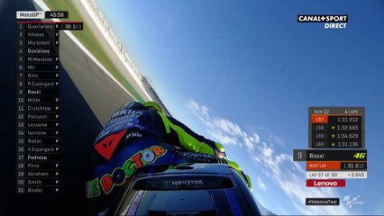 On board Valentino Rossi