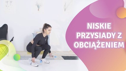 Niskie przysiady z obciążeniem - Krok do Zdrowia