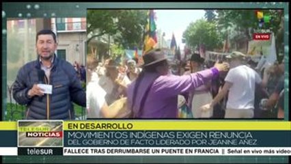 Bolivia: marchan pacíficamente movimientos indígenas en La Paz