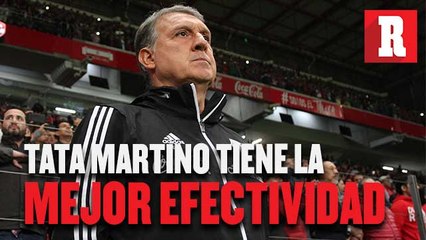 Tata Martino, DT con la mejor efectividad en su primer año con el Tri