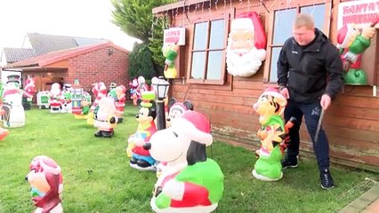 Private Christmas Light Switch On