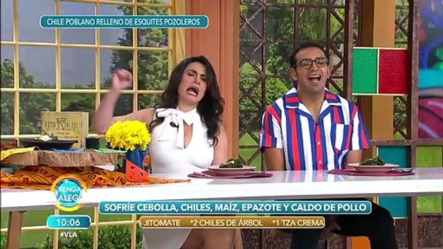 Chiles poblanos rellenos de esquites pozoleros. Prepara esta rica combinación. | Venga La Alegría