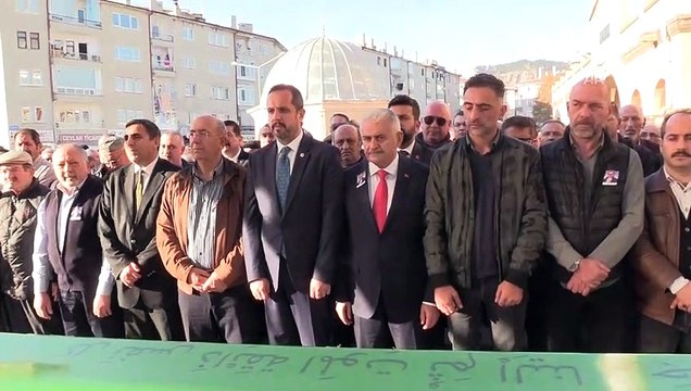 Eski TBMM Başkanı Binali Yıldırım, cenazeye katıldı - ÇANKIRI