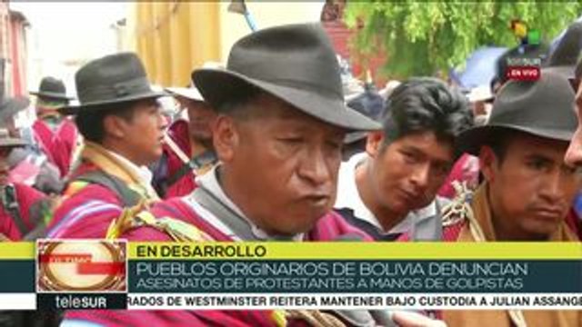 Marchan miles de bolivianos pro la renuncia de Jeanine Áñez