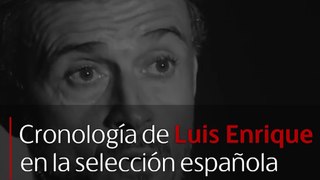 La cronología de Luis Enrique en la selección española