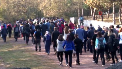 600 öğretmen doğa yürüyüşü yaptı