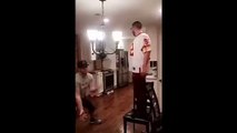 Guy Dropkicks His Friend And Ends Up Hitting His Head On The Floor