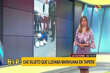 La Victoria: sujeto trasportaba más de 4 kilos de droga en maletín deportivo