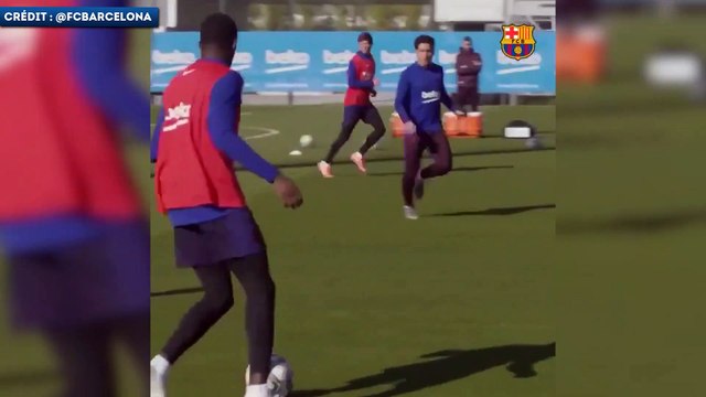 L’hallucinant slalom d’Ousmane Dembélé à l’entraînement