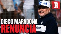 Diego Maradona renunció como entrenador de Gimnasia y Esgrima