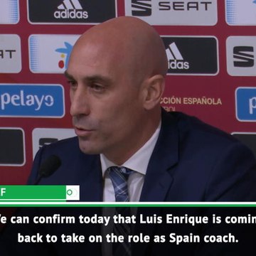 Spanish FA confirm Enrique return