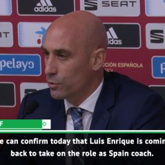 Spanish FA confirm Enrique return