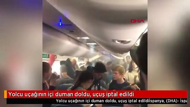 Yolcu uçağının içi duman doldu, uçuş iptal edildi