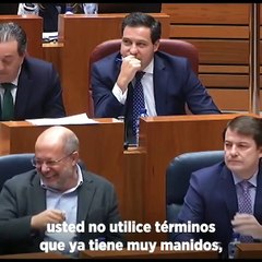 Pablo Fernández (Podemos) interviene en las Cortes de Castilla y León