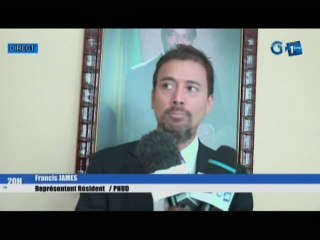 RTG/Audience accordée au représentant résidant du PNUD par le Ministre Brice Laccruche Alihanga