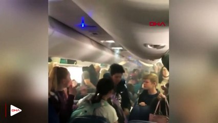 Yolcu uçağında panik! Kabin dumanlar altında kaldı
